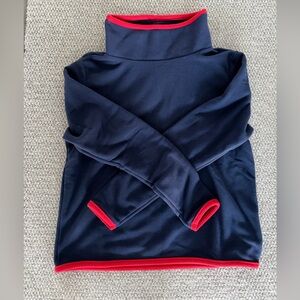 Dudley Stephens Navy Top with red tipped Accent size Large